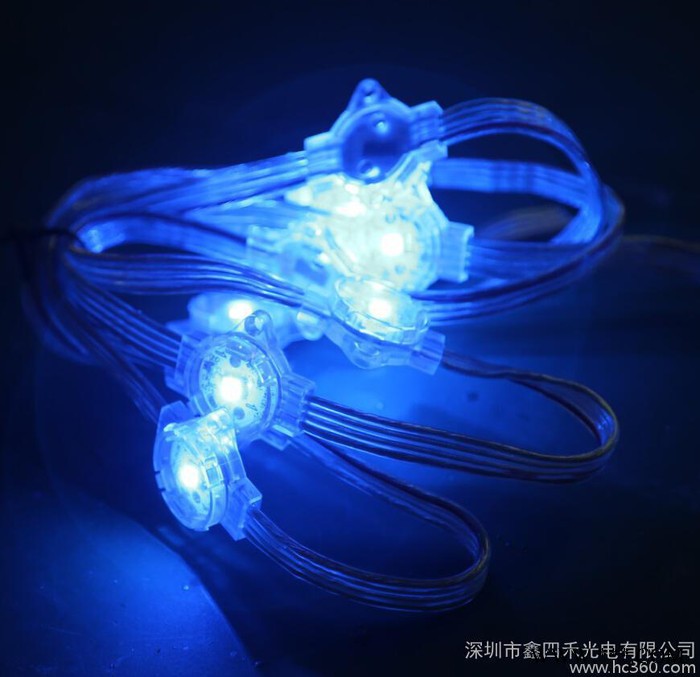 鑫四禾25mmLED点光源RGB全彩像素灯 LED景观灯像素灯轮廓灯线条灯 抗UV耐黄阻燃防水LED户外亮化灯装饰灯