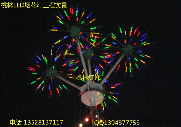 桃林LED烟花灯**灯焰火灯LED树灯椰树灯树发光树灯光节装饰景观灯花灯彩灯庭院灯草坪灯图5