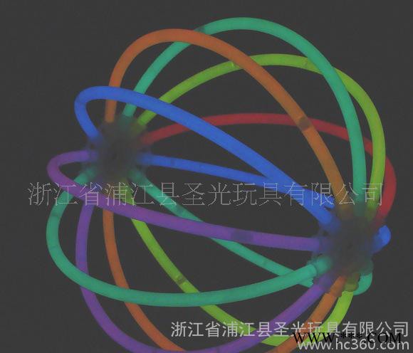 直销发光荧光球（12支荧光手镯组成的荧光球）荧光灯笼图2