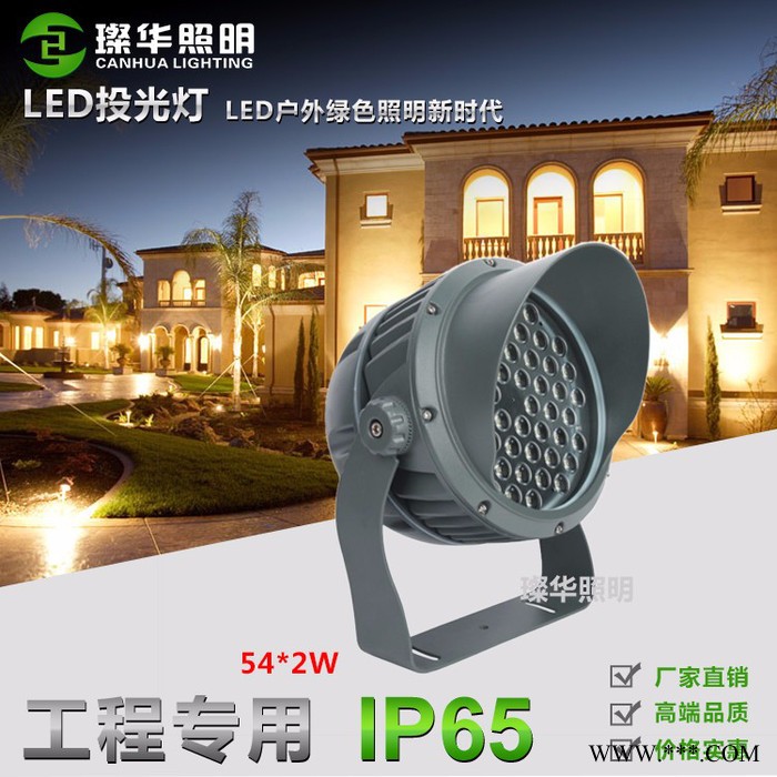 庭院花园插地18W24W36W54W 投射灯聚光灯草坪庭院照树灯景观灯广告灯用于广场灯光 园林树木可做插地灯各种单色彩色图2
