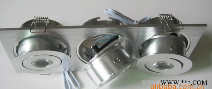 LED三头节能灯/led天花灯/3*1*1W大功率天花灯/筒图1