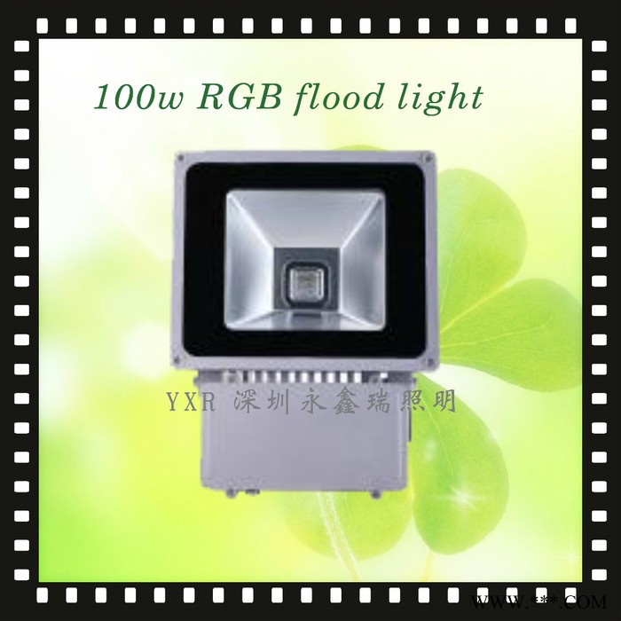 供应RGB投光灯生产厂家丨100WRGB泛光灯 丨10-100W七彩景观灯图1