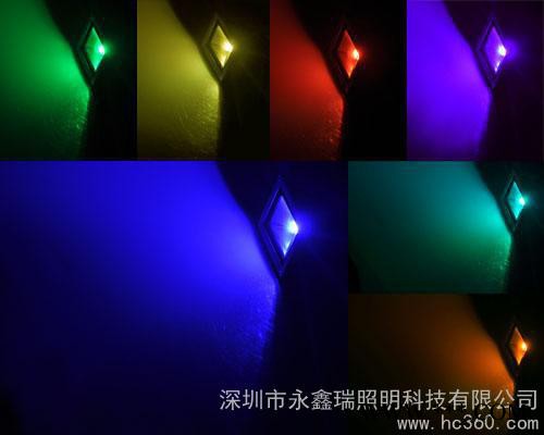 供应RGB投光灯生产厂家丨100WRGB泛光灯 丨10-100W七彩景观灯图3