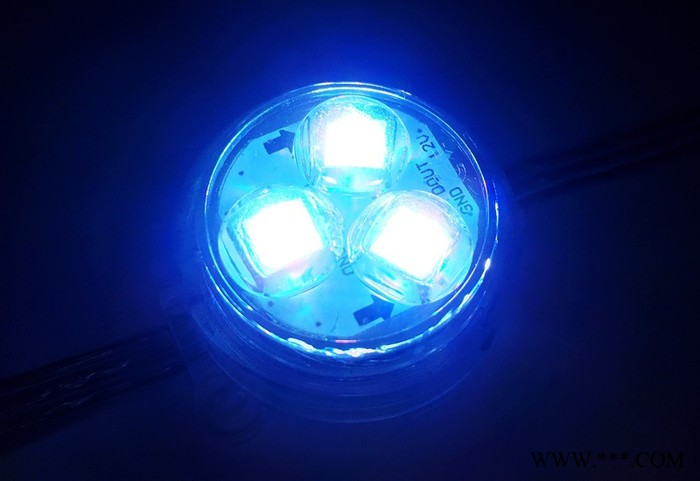 LED点光源3公分高亮二次封装像素灯七彩跑马灯点阵屏灯透镜轮廓灯图3