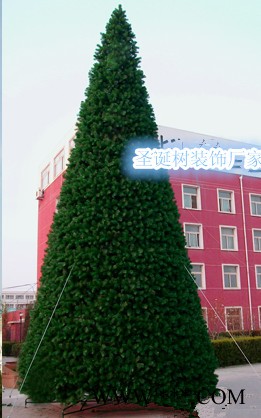 利达大型圣诞树租赁大型圣诞 楼体圣诞幕墙灯饰画装饰工程 松针圣诞树图3