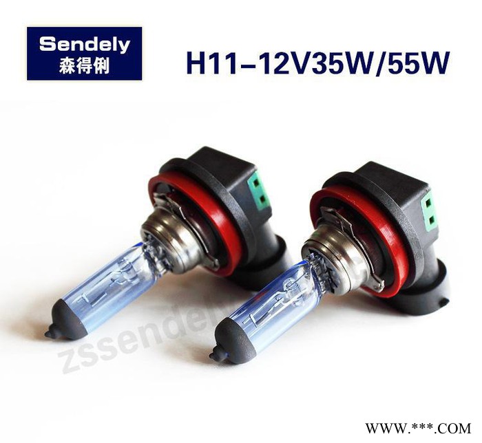 H11汽车氙气灯泡高亮汽车大灯前照灯灯泡12V35/55W超白光蓝泡图2