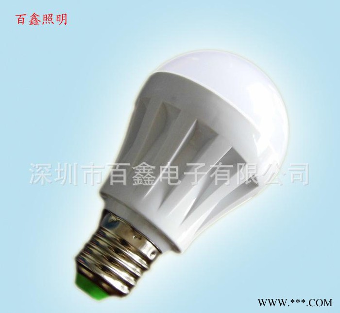 深圳百鑫LED球泡灯5W led节能灯批发图1
