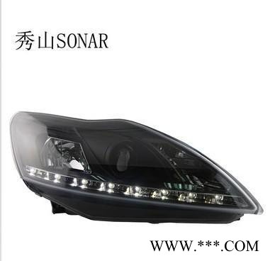 福特福克斯09款泪眼大灯 双光透镜/HID氙气灯总成 LED 秀山大灯图2