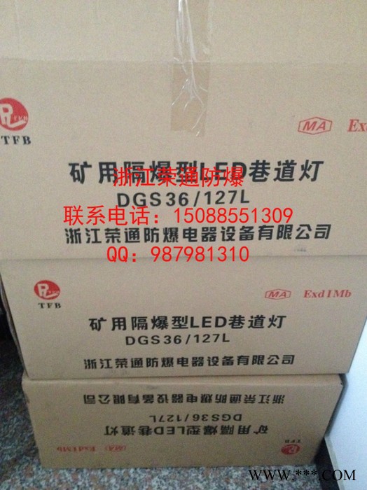 乐清厂家直供防爆荧光灯DGS24/127Y 巷道灯