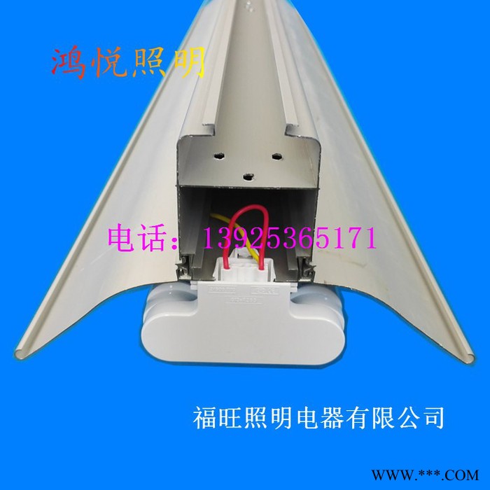 广东LED线槽灯 广西超市桥架灯 海南线槽荧光灯 支架图5