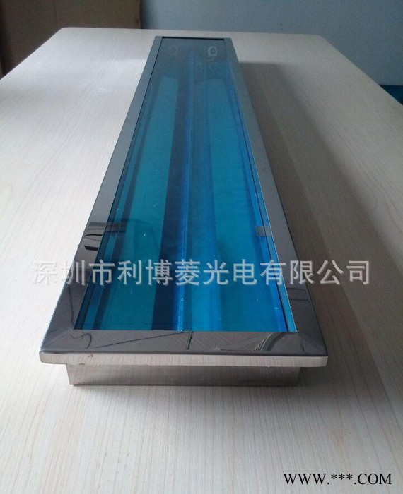 不锈钢无尘净化灯 应急90分钟 双管荧光灯盘 用药厂洁净灯图1