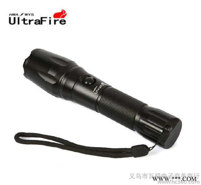 UltraFire神火T6**远射氙气灯LED手电筒五档伸缩变焦强光手电筒