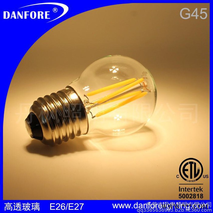 DF-BN45-4A  G45 3.5W LED 灯丝球泡,LED节能灯泡 可调光LED仿古灯泡 ** 质保两年图2