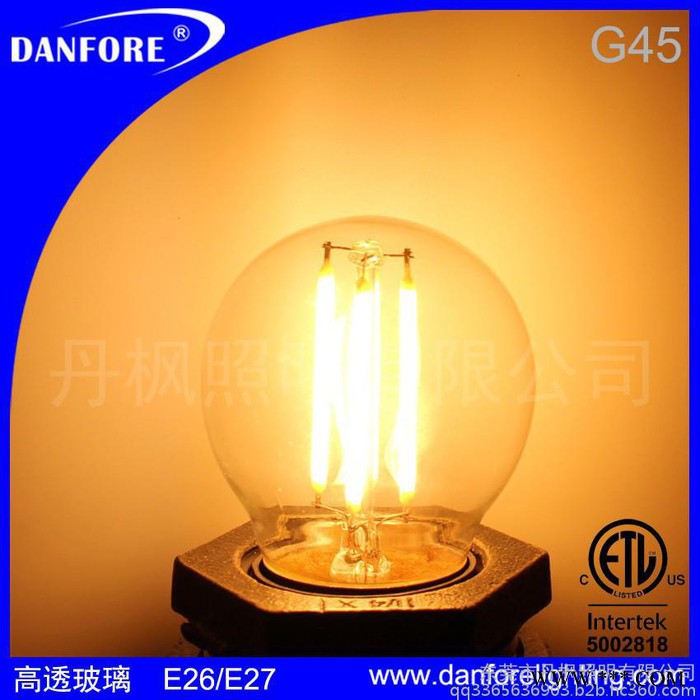 DF-BN45-4A  G45 3.5W LED 灯丝球泡,LED节能灯泡 可调光LED仿古灯泡 ** 质保两年图3