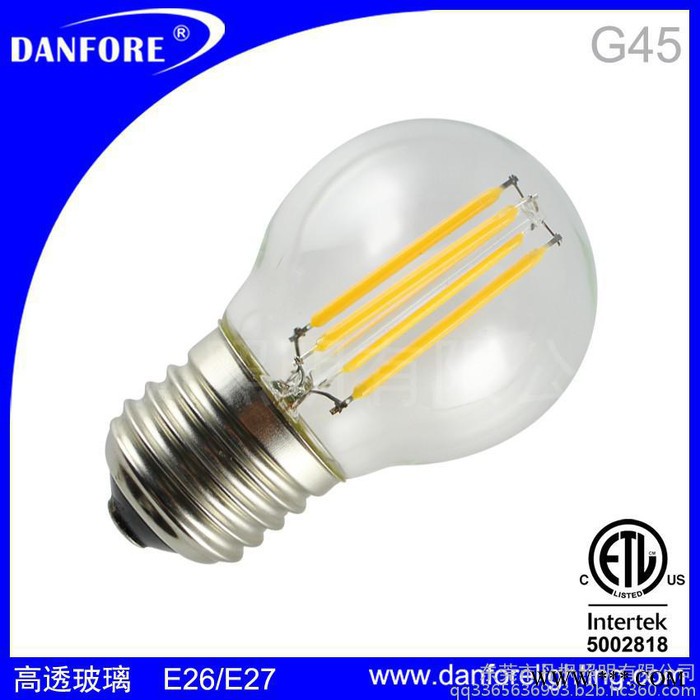 DF-BN45-4A  G45 3.5W LED 灯丝球泡,LED节能灯泡 可调光LED仿古灯泡 ** 质保两年