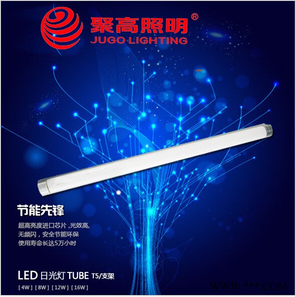 厂家批发LEDt5一体化支架灯节能环保/适用家居商业照明 T8/T5：60/90/120