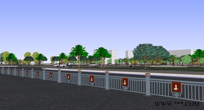 交通护栏 道路 钢质常规护栏 护栏价格 定制 道路护栏 护栏管图1