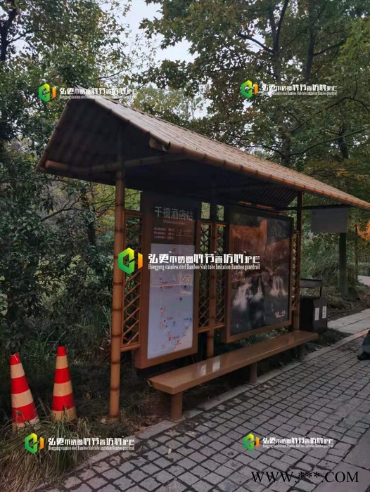 新款景观护栏 护栏管弘更厂家直发 仿竹护栏 仿竹围栏 竹节护栏 仿竹篱笆 竹篱笆