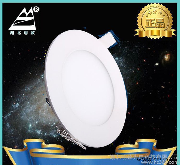 LED节能灯 超薄面板灯 办公灯具照明 欧式灯具3W6W9W图1