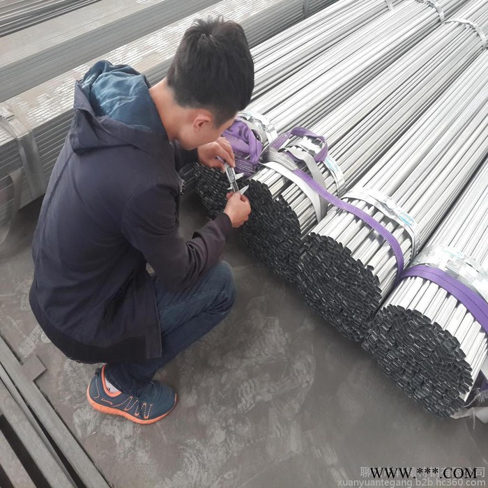 轩辕特钢 聊城专业定做高速护栏管镀锌直缝焊管镀锌护栏管高频焊接镀锌管现货图5