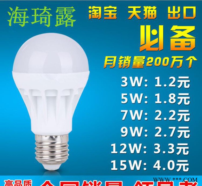 LED球泡灯 led灯泡led塑料球泡灯led节能灯led球图3