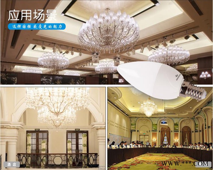 LED蜡烛灯泡E14小螺口节能灯泡尖泡拉尾水晶吊灯台灯家用商用图7