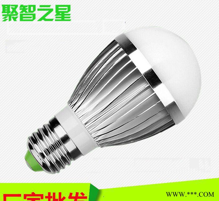 直销超亮3WLED球泡灯高品**质铝材节能灯泡E14E27螺口灯头图3