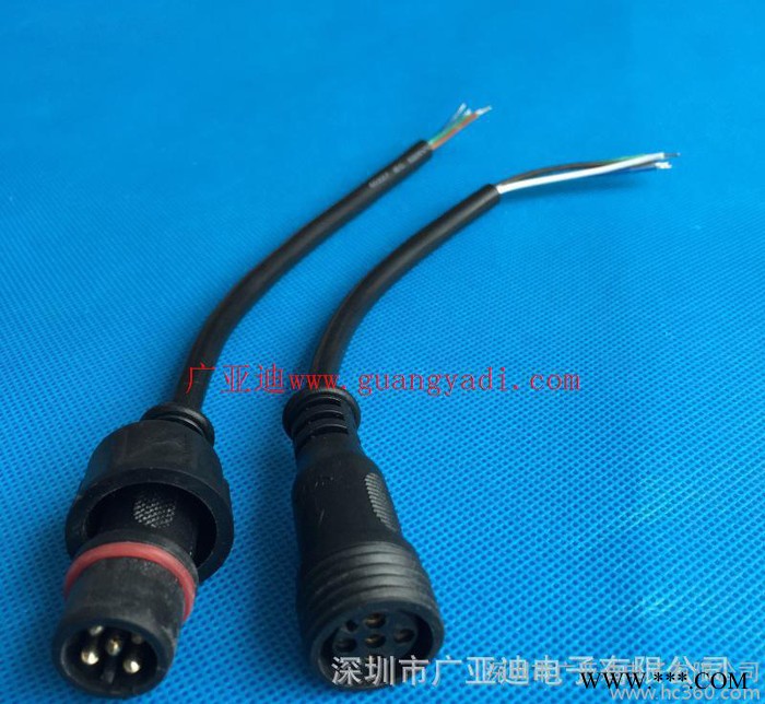 LED连接器护栏管防水插头4*0.5，防水等级IP68图3