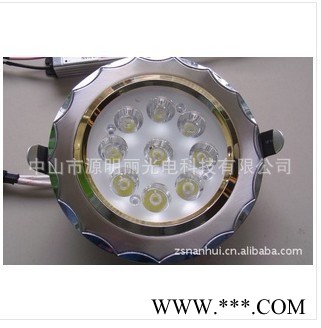 新款连体透镜9WLED天花灯 筒灯 9X1W天花灯 家居商业照明灯具图1
