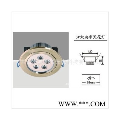 新款 5WLED 天花灯 5W大功率天花灯 商业家居照明