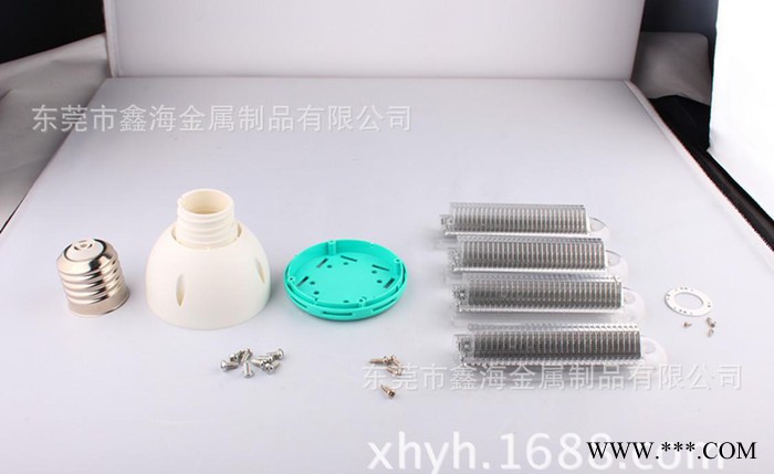 东莞**直销 LED玉米灯外壳20W 鳍片散热 LED节能灯U形管灯套件图3