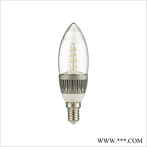 供应低价批发蜡烛灯 LED球泡灯3W LED拉尾灯泡 节能灯泡批发系列图1
