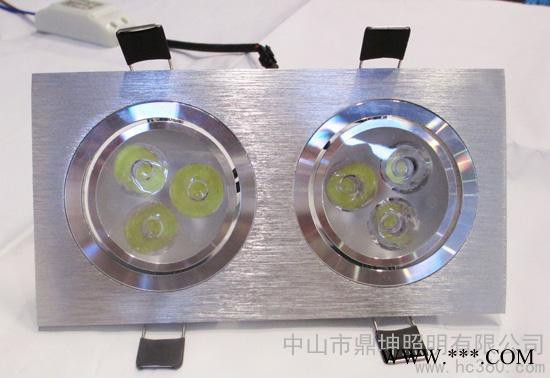 供应歌的照明LED豆胆灯双头3W商业 工程家居照明