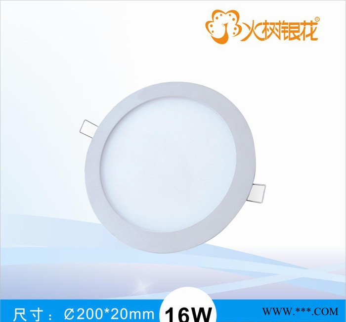 ￠200mm-16WLED面板灯/圆形平板灯/吊顶天花灯/业照明家居照明图2