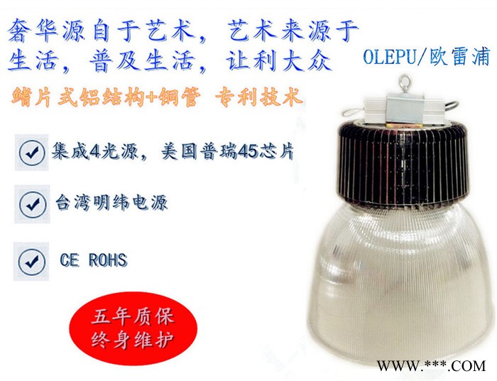 240WLED  PC罩工矿灯  大功率照明工矿灯   餐厅照明灯图2
