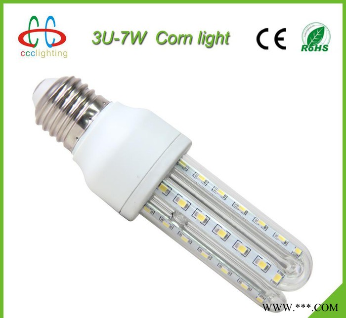 厂家**产品3U 7W 高亮LED节能灯 玉米灯 U型