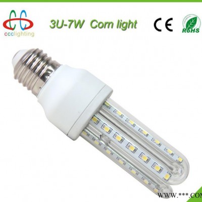厂家**产品3U 7W 高亮LED节能灯 玉米灯 U型