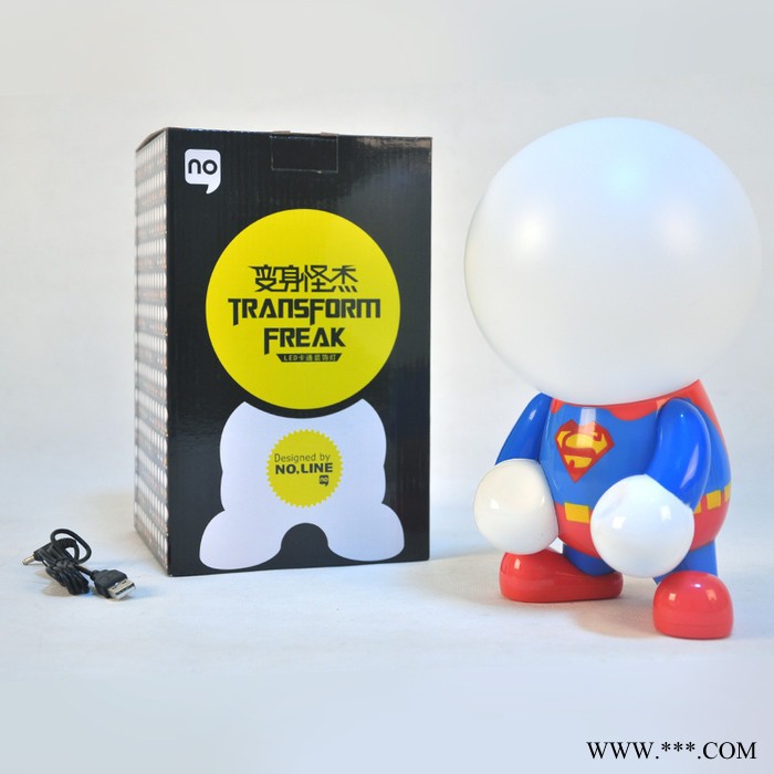 天蜗 变身怪杰台灯 USB充电台灯 卧室节能灯 卡通动漫灯 led灯具批发图3