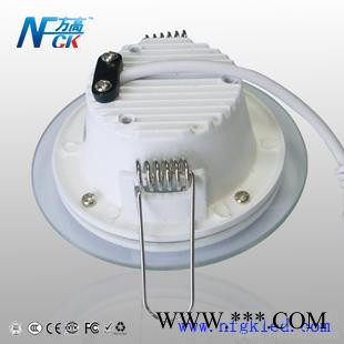 供应方高照明LED筒灯5W 玻璃外环筒灯10W 15W COB筒灯家居面板灯图1
