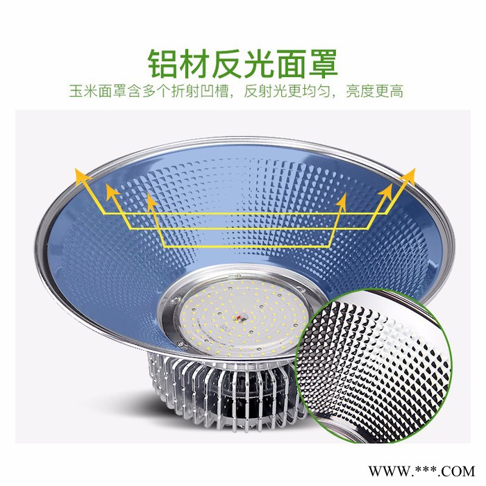 鳍片工矿灯led100w150w200w吊灯厂房车间照明灯仓库led工厂灯 led工矿灯图5