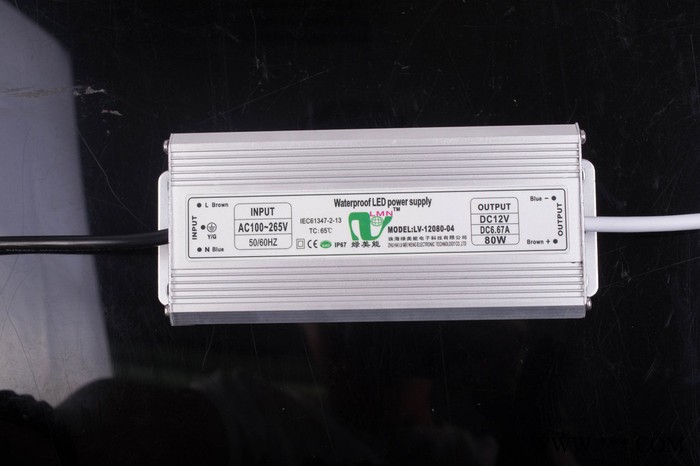 绿美能12V80W户外亮化工程护栏管电源 LED恒压防水电源图3