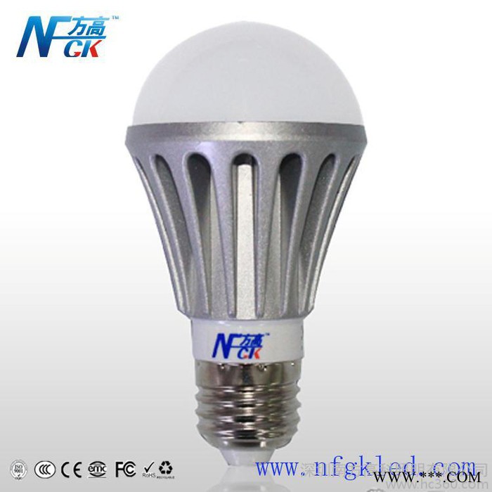 供应方高照明LED球泡灯 7W 压铸铝节能灯泡 高亮灯泡 E27 E14接口 螺图2