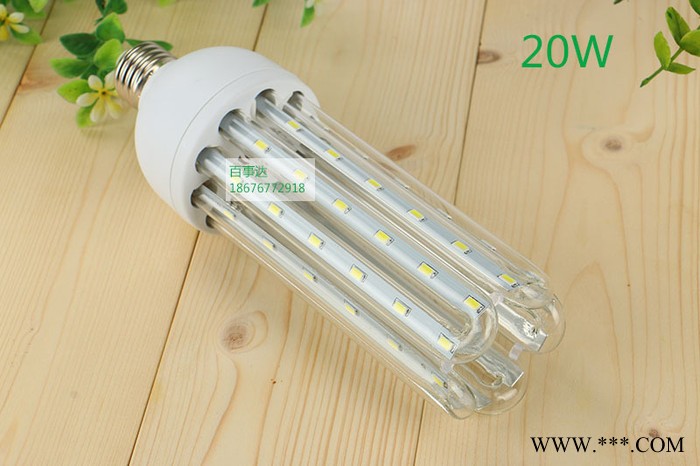 led玉米灯泡u型E27螺口 LED玉米灯球泡灯3W 节能灯20W 40W 5W图2