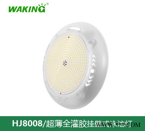 泳池壁灯led水底灯水池灯水下塑料壁挂灯低压12V七彩9W12W户外防水图3