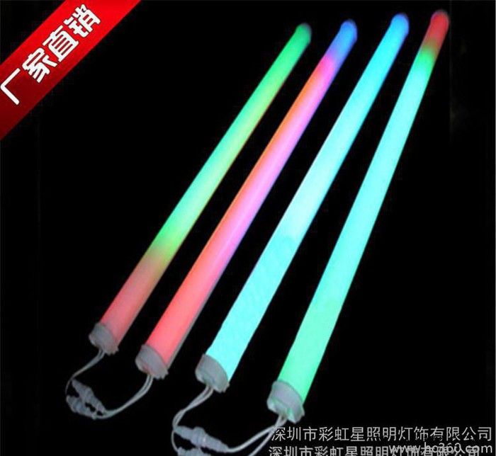 直销 外控LED护栏管户外/广告彩虹轮廓灯6段七彩 品**图1