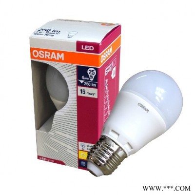 欧司朗LED球泡 4W/6W/9W/10W/12W 星亮LED节能灯泡E27螺口