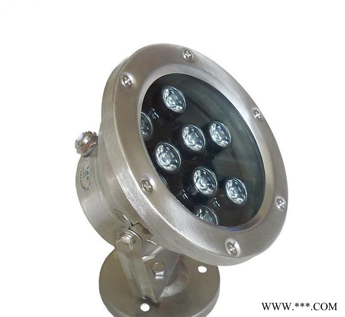 9W水底灯 LED水下灯 喷泉灯 LED水池灯 防水**图2