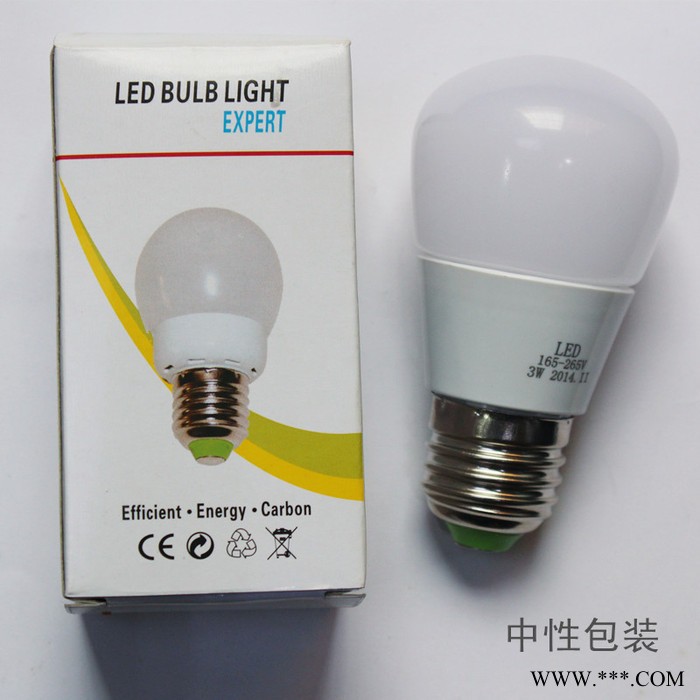 家用led节能灯 新款led球泡灯 led螺口灯泡 3W5W5730铝基板球泡灯图1