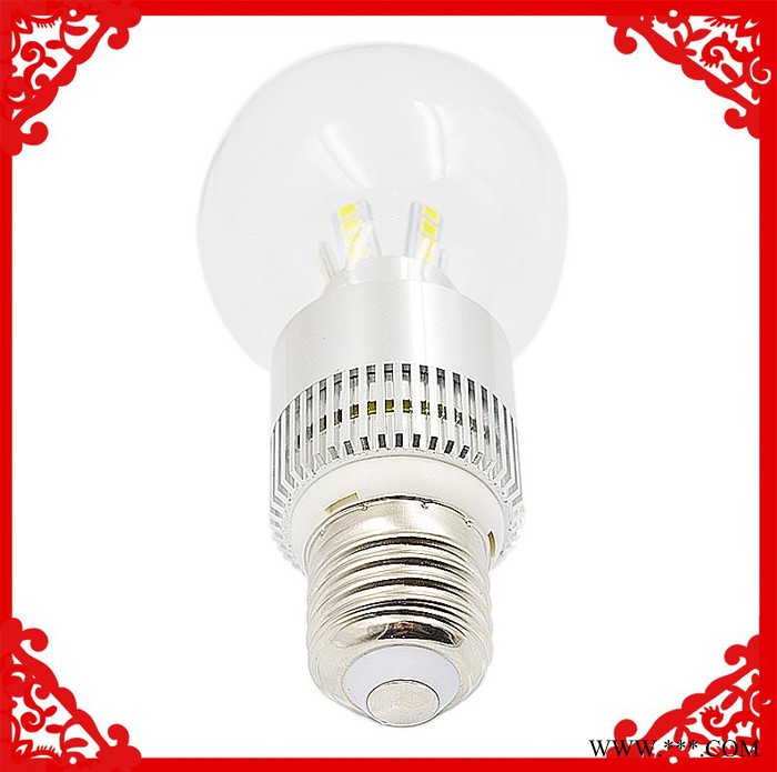 9W360度发光LED球泡蜡烛灯12W**A60玻璃球泡B22照明节能灯图3