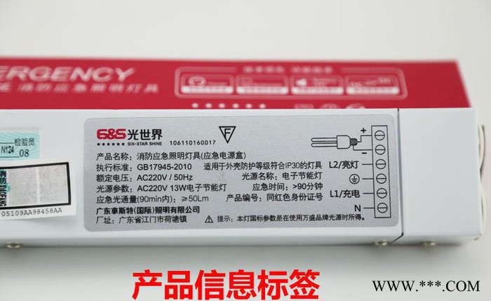 消防应急电源装置 14W以下电子节能灯一体化应急电源 光世界124图2